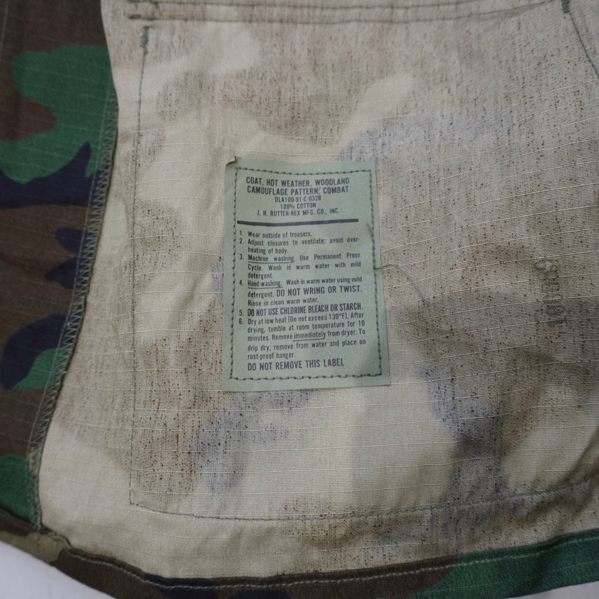 [US ARMY] Deadstock Rip - Stop Fatigue Shirt - デッドストック 米軍 BDU WOODLAND CAMO 中期型 - apartir Online Store アパルティール セレクトショップ