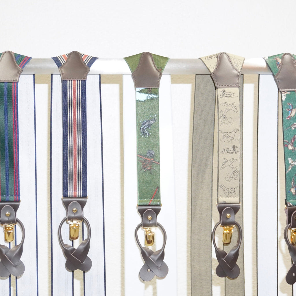 [APARTIR TAILOR] SUSPENDERS HUNTING PATTERN - apartir Online Store アパルティール セレクトショップ