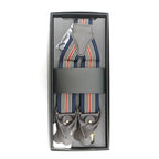 [APARTIR TAILOR] SUSPENDERS REGIMENTAL PATTERN BEIGE×PINK×NAVY - apartir Online Store アパルティール セレクトショップ