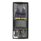 [APARTIR TAILOR] SUSPENDERS REGIMENTAL PATTERN GREEN×PINK×NAVY - apartir Online Store アパルティール セレクトショップ