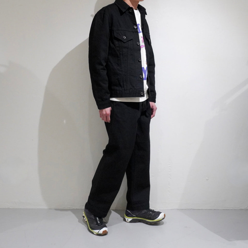 [BRU NA BOINNE] LA DENIM JACKT デニムジャケット ブラック ワンウォッシュ - apartir Online Store アパルティール セレクトショップ