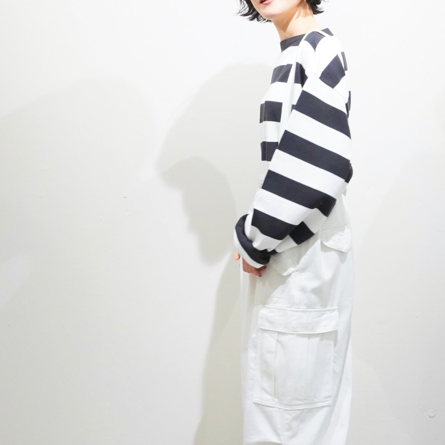 [LENO] BASQUE SHIRT BLACK BORDER Tシャツ - #shop_name #アパルティール# #名古屋# #セレクトショップ#