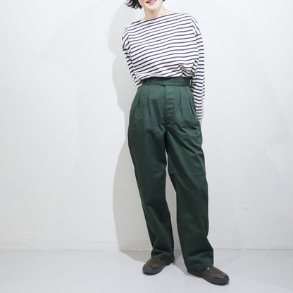 [LENO] BASQUE SHIRT PURPLE/ECRU Tシャツ - #shop_name #アパルティール# #名古屋# #セレクトショップ#