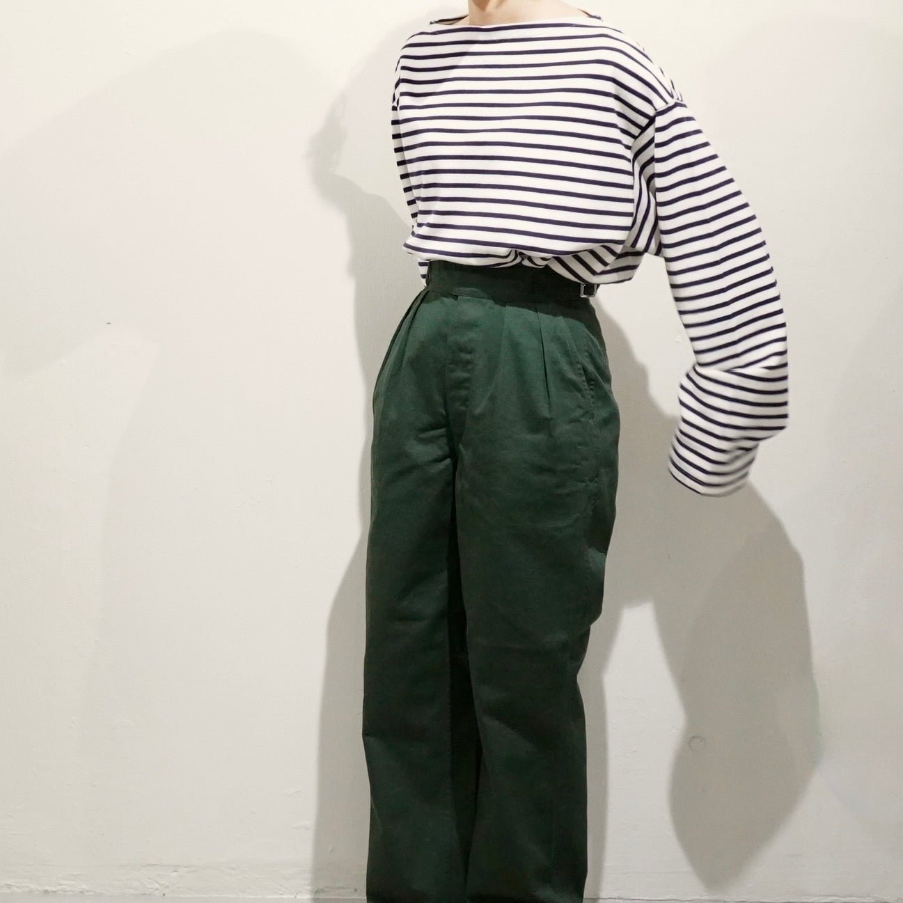 [LENO] BASQUE SHIRT PURPLE/ECRU Tシャツ - #shop_name #アパルティール# #名古屋# #セレクトショップ#