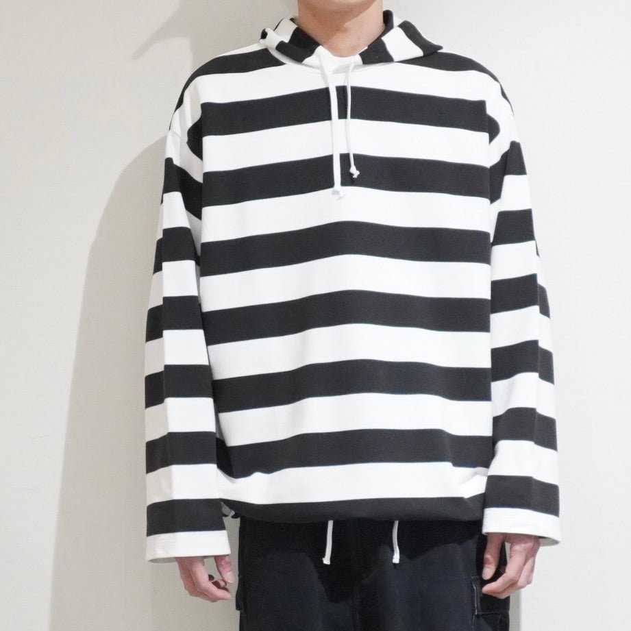 [LENO] BORDER HOODIE BLACK BORDER Tシャツ - #shop_name #アパルティール# #名古屋# #セレクトショップ#