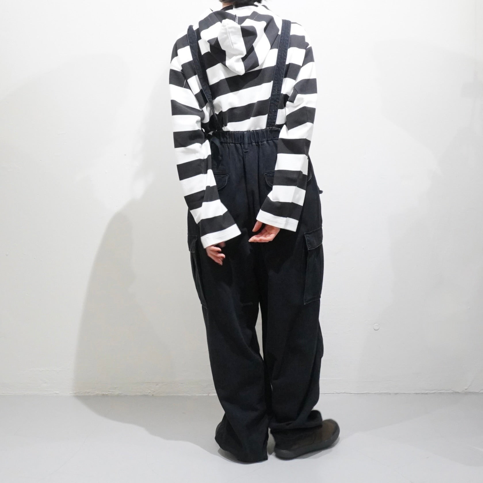 [LENO] BORDER HOODIE BLACK BORDER Tシャツ - #shop_name #アパルティール# #名古屋# #セレクトショップ#