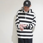 [LENO] WIDE BORDER HOODIE リノ ワイド ボーダー フーディー - apartir Online Store アパルティール セレクトショップ