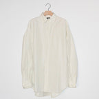 [LENO] BUTTON DOWN SHIRT ECRU リノ シルク/リネン ボタンダウンシャツ エクリュ - apartir Online Store アパルティール セレクトショップ