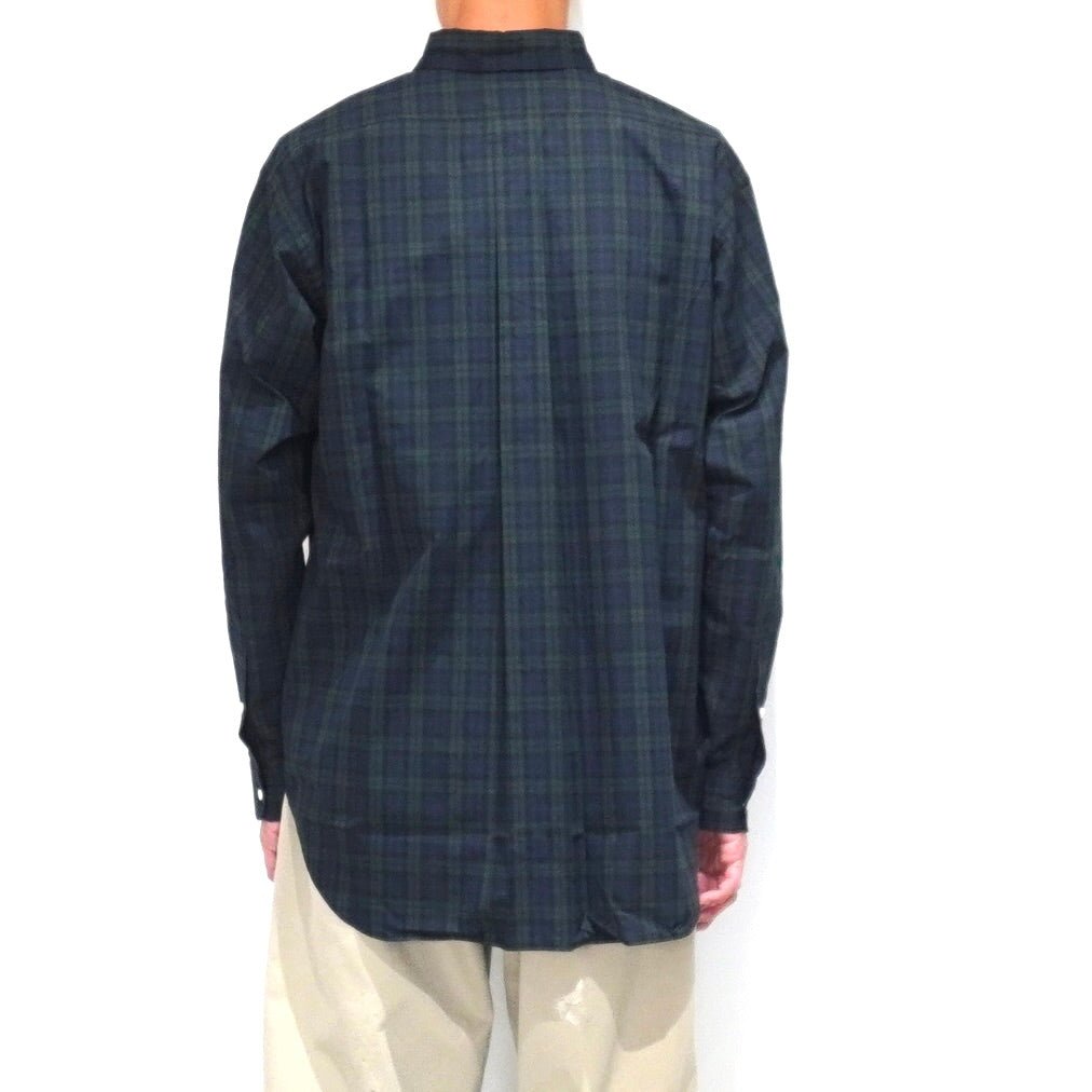 Leno: BLUE OPEN COLLAR SHIRT - シャツ