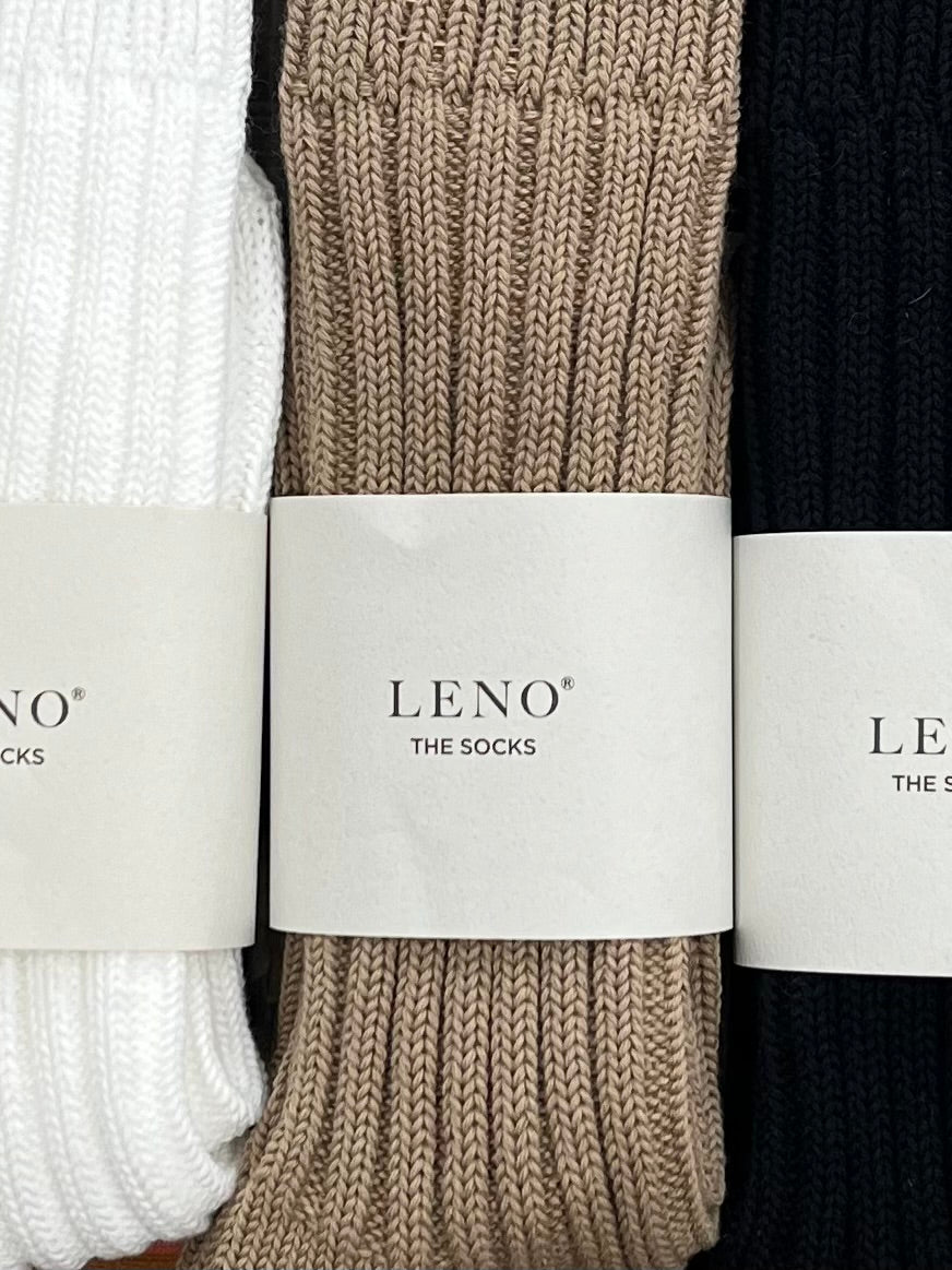 [LENO] COTTON RIB SOCKS BIG - apartir Online Store アパルティール セレクトショップ