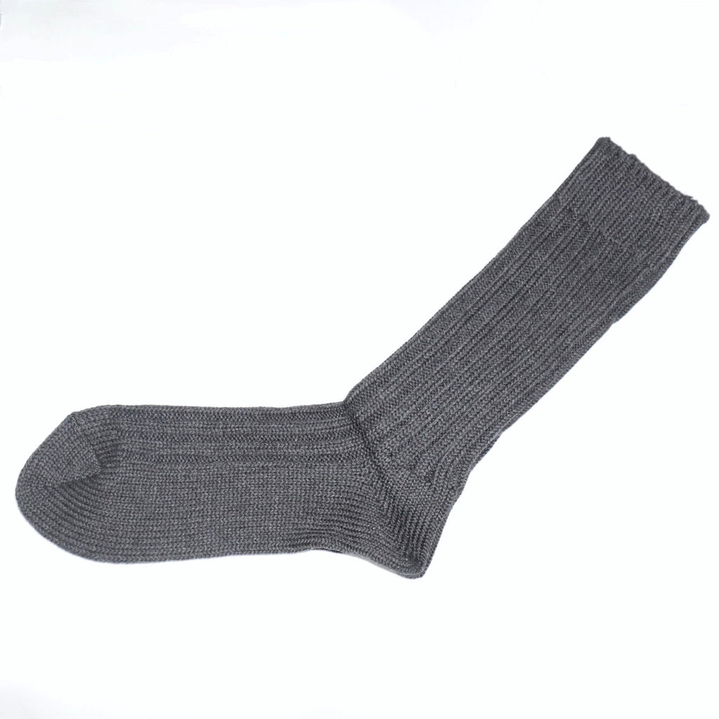 [LENO] COTTON RIB SOCKS BIG CHACOAL - apartir Online Store アパルティール セレクトショップ