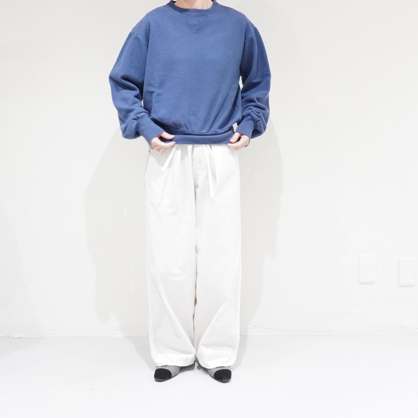 [LENO] CROPPED SWEAT SHIRT NAVY スウェット - #shop_name #アパルティール# #名古屋# #セレクトショップ#