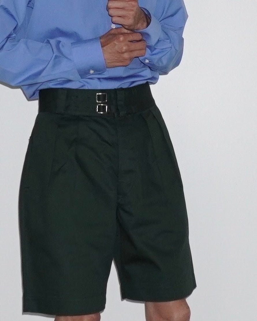 [LENO] DOUBLE BELTED GURKHA SHORT TROUSERS MENS