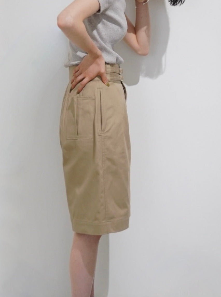 LENO] DOUBLE BELTED GURKHA SHORT TROUSERS WOMENS – àpartir