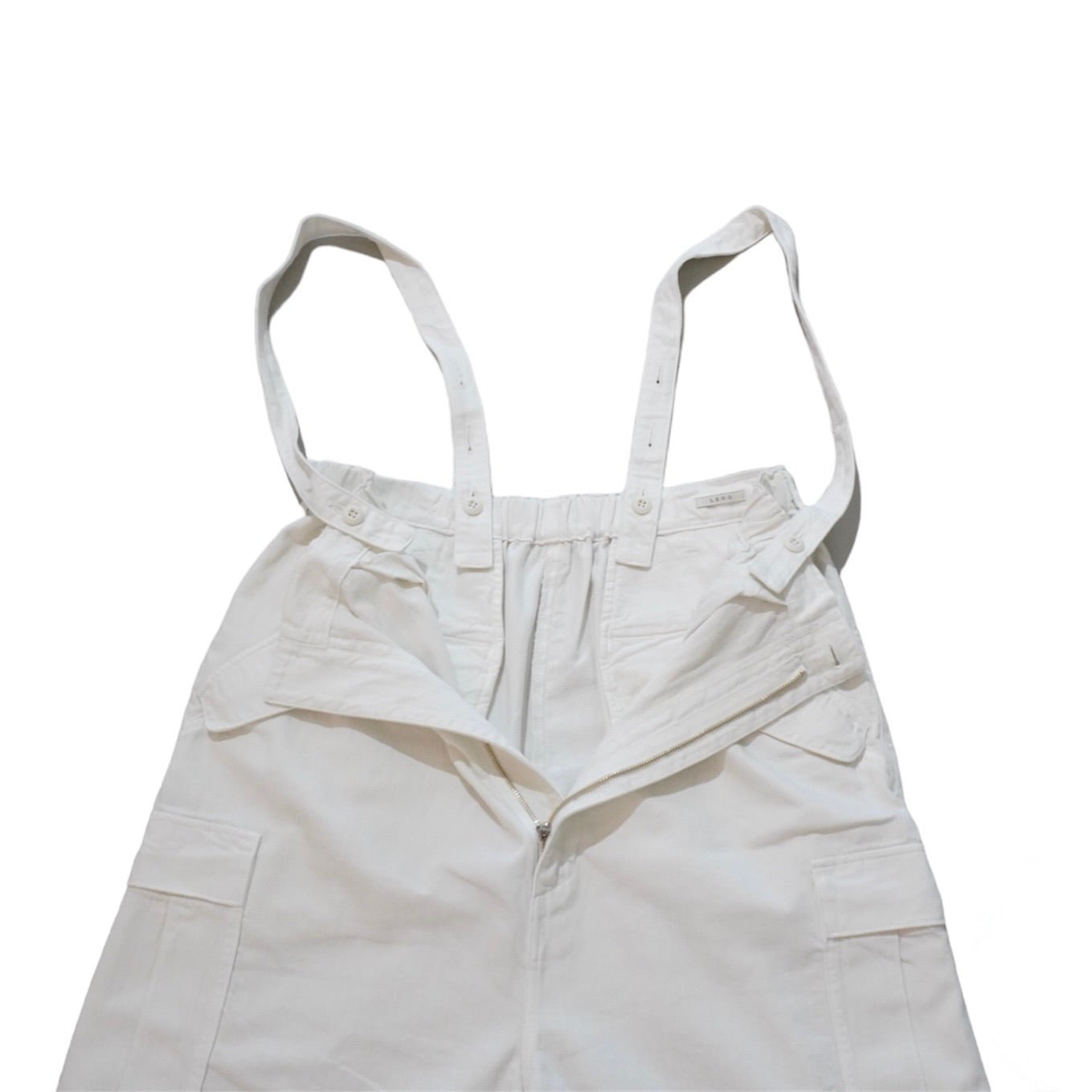 [LENO] FIELD SALOPETTE WHITE パンツ - #shop_name #アパルティール# #名古屋# #セレクトショップ#