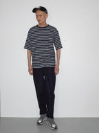 [LENO] HALF SLEEVE BORDER T - SHIRT リノ フライス生地 ボーダー Tシャツ - apartir Online Store アパルティール セレクトショップ