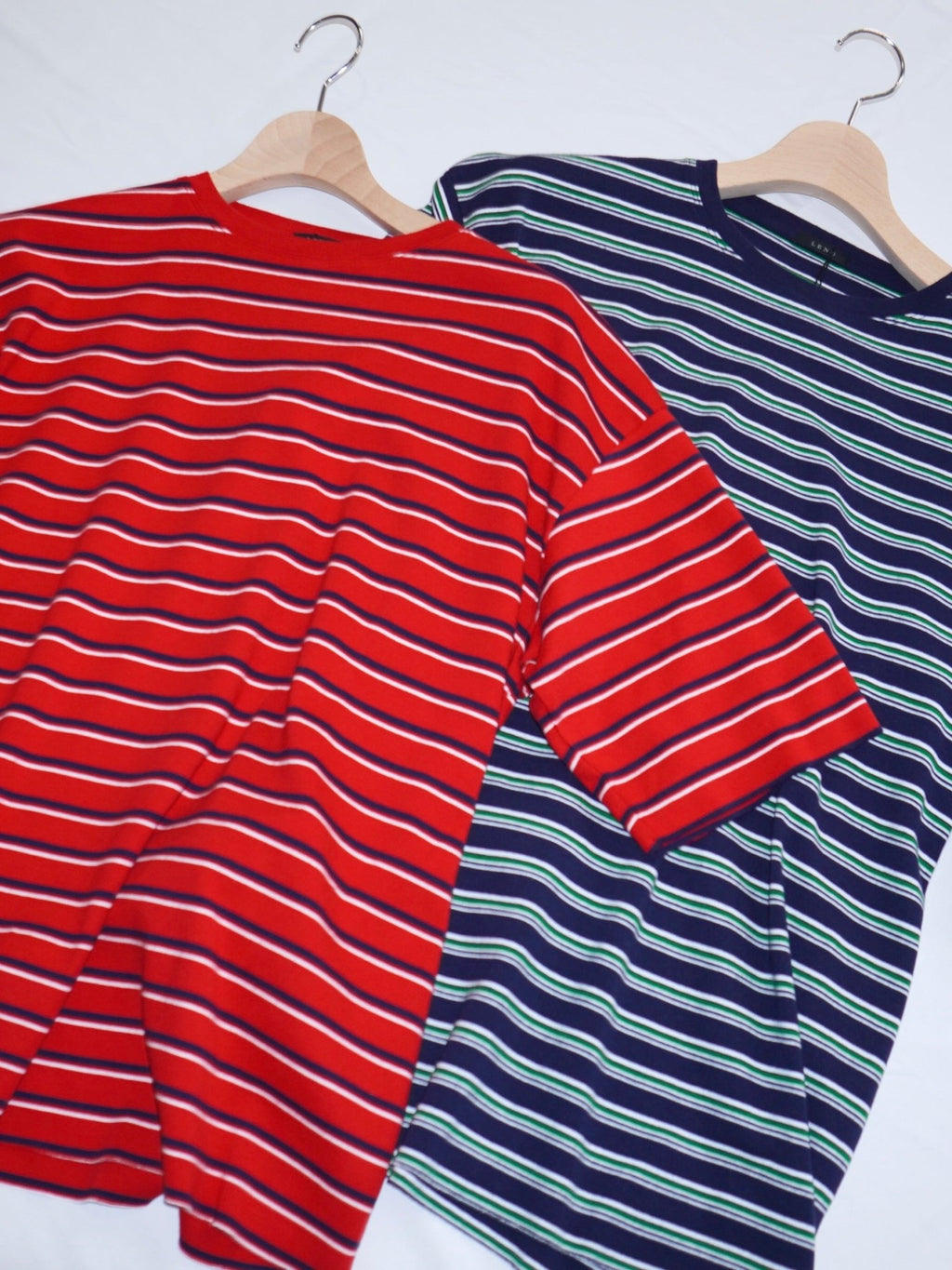 [LENO] HALF SLEEVE BORDER T - SHIRT リノ フライス生地 ボーダー Tシャツ - apartir Online Store アパルティール セレクトショップ