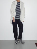 [LENO] HALF SLEEVE BORDER T - SHIRT リノ フライス生地 ボーダー Tシャツ - apartir Online Store アパルティール セレクトショップ