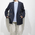 [LENO] DOUBLE NAVY BLAZER リノ ダブル ネイビー ブレザー - apartir Online Store アパルティール セレクトショップ