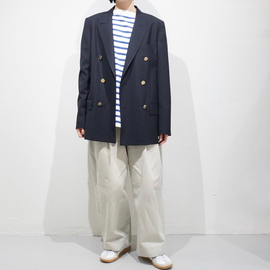 [LENO] DOUBLE NAVY BLAZER リノ ダブル ネイビー ブレザー - apartir Online Store アパルティール セレクトショップ