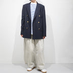 [LENO] DOUBLE NAVY BLAZER リノ ダブル ネイビー ブレザー - apartir Online Store アパルティール セレクトショップ