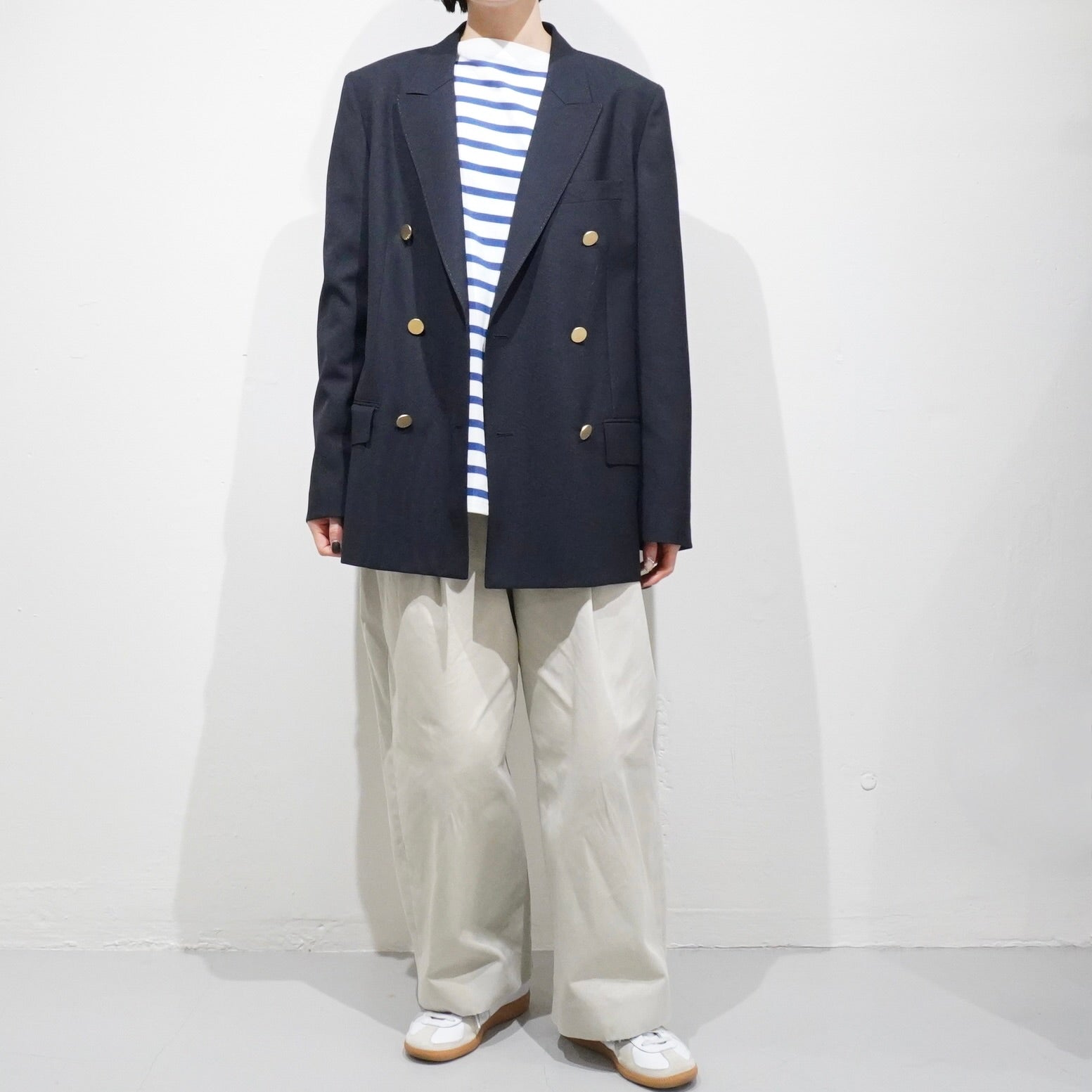 [LENO] DOUBLE NAVY BLAZER リノ ダブル ネイビー ブレザー - apartir Online Store アパルティール セレクトショップ