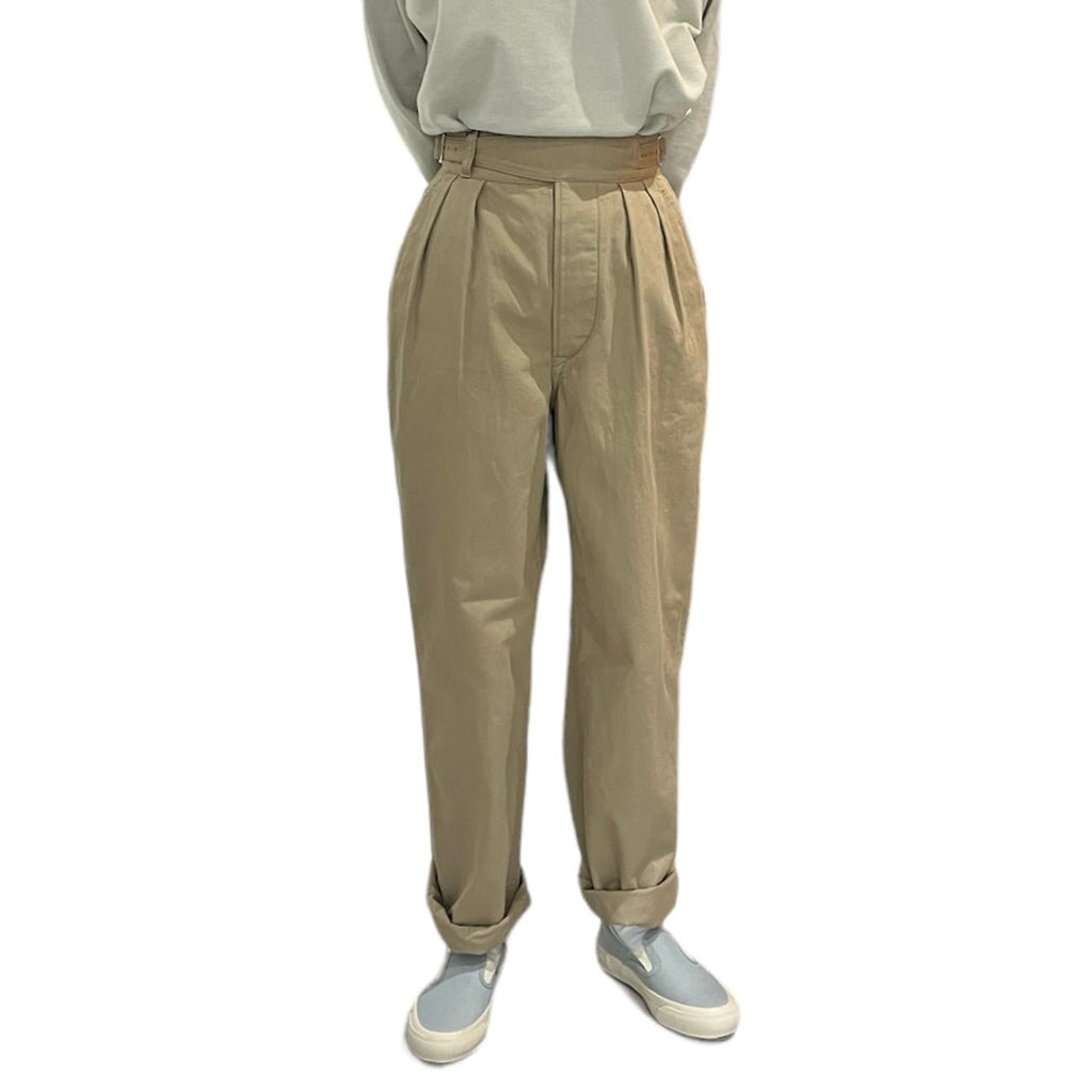[LENO] SIDE BELTED GURKHA TROUSERS WOMENS リノ グルカトラウザーズ ウィメンズ - apartir Online Store アパルティール セレクトショップ