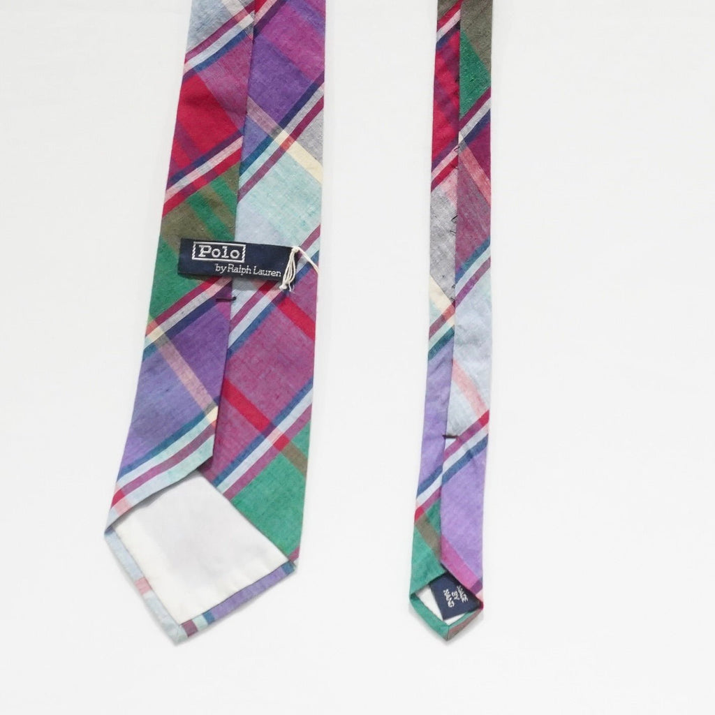 [RALPH LAUREN] OLD MADRAS CHECK TIE ラルフローレン ヴィンテージ マドラス チェック ネクタイ - apartir Online Store アパルティール セレクトショップ
