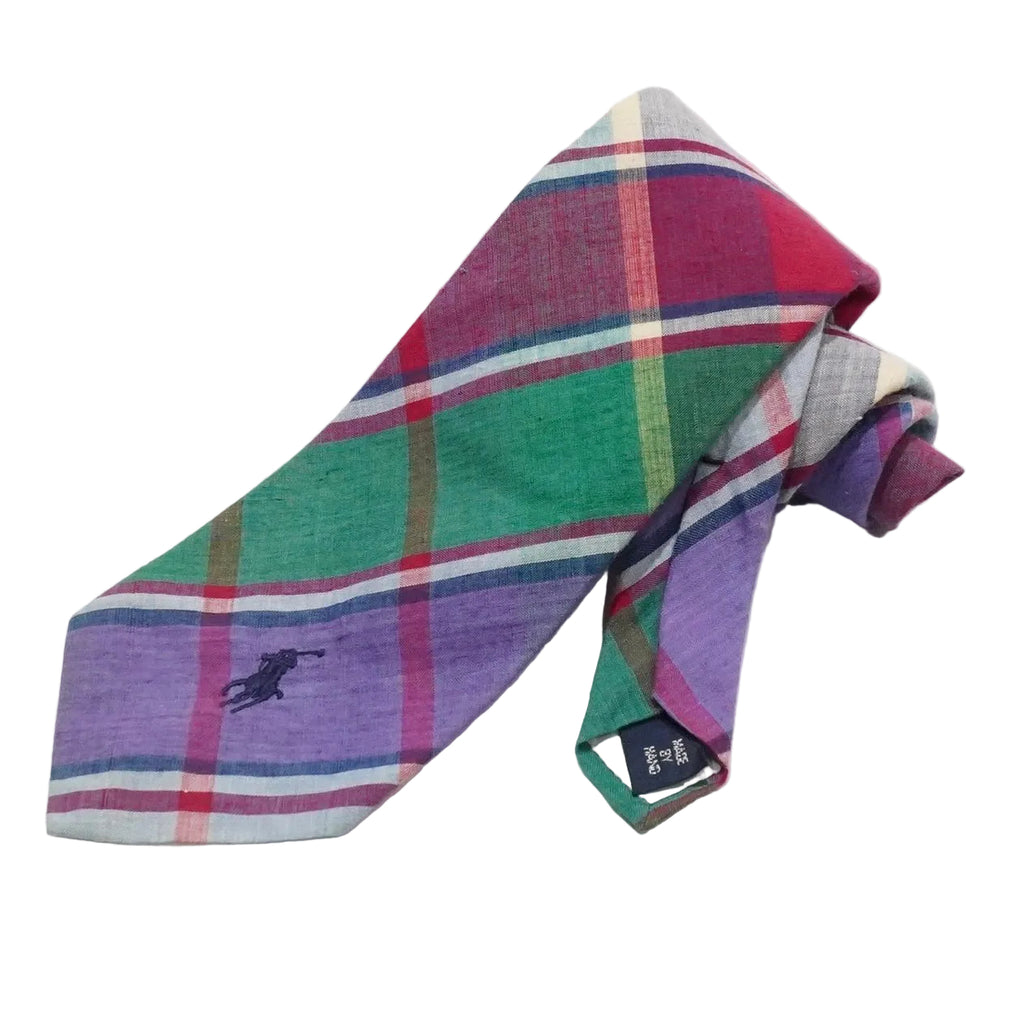 [RALPH LAUREN] OLD MADRAS CHECK TIE ラルフローレン ヴィンテージ マドラス チェック ネクタイ - apartir Online Store アパルティール セレクトショップ