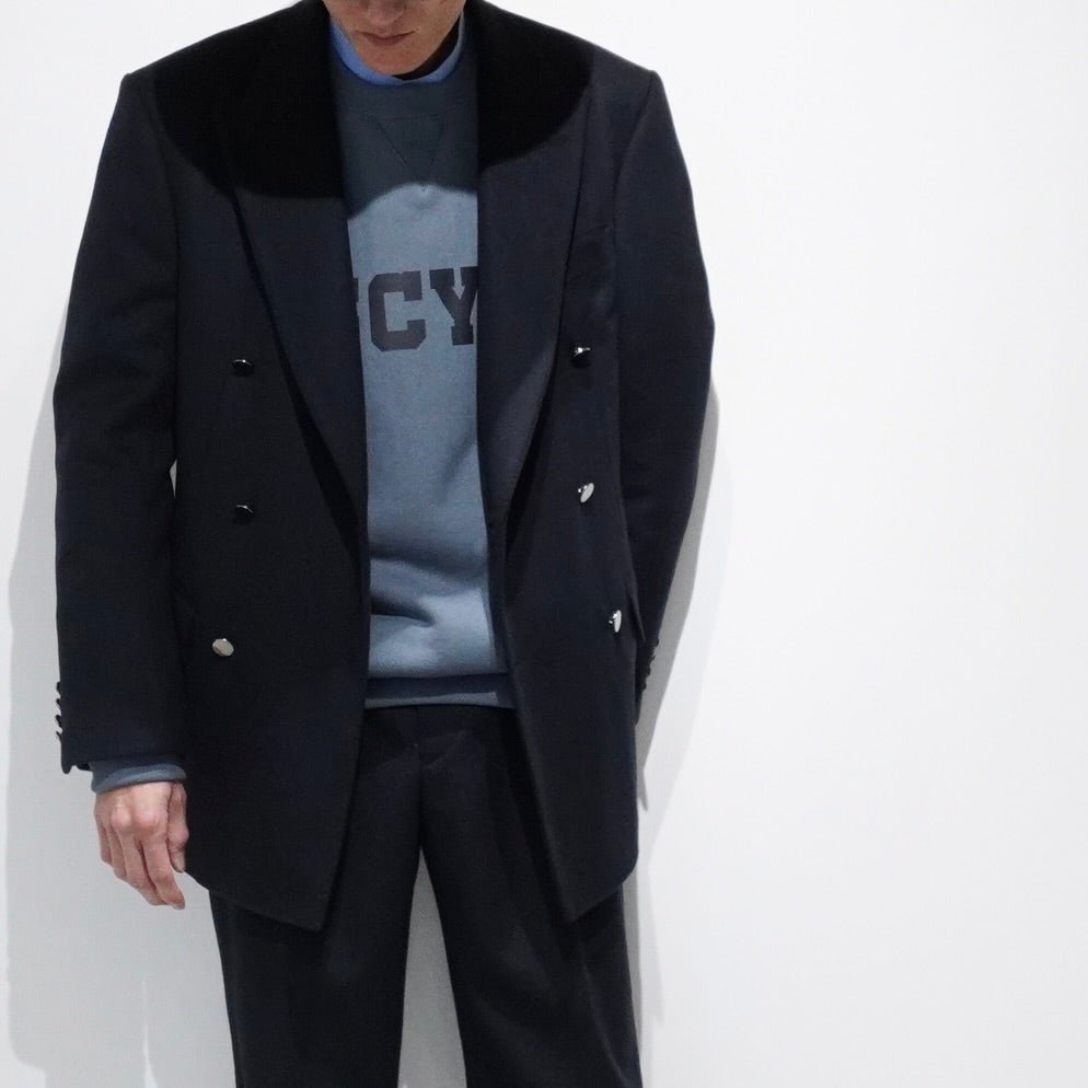 [SCYE BASICS] Loden Cloth Double - Breasted Blazer サイベーシックス ローデンクロス　ダブルブレステッド　ブレザー - apartir Online Store アパルティール セレクトショップ