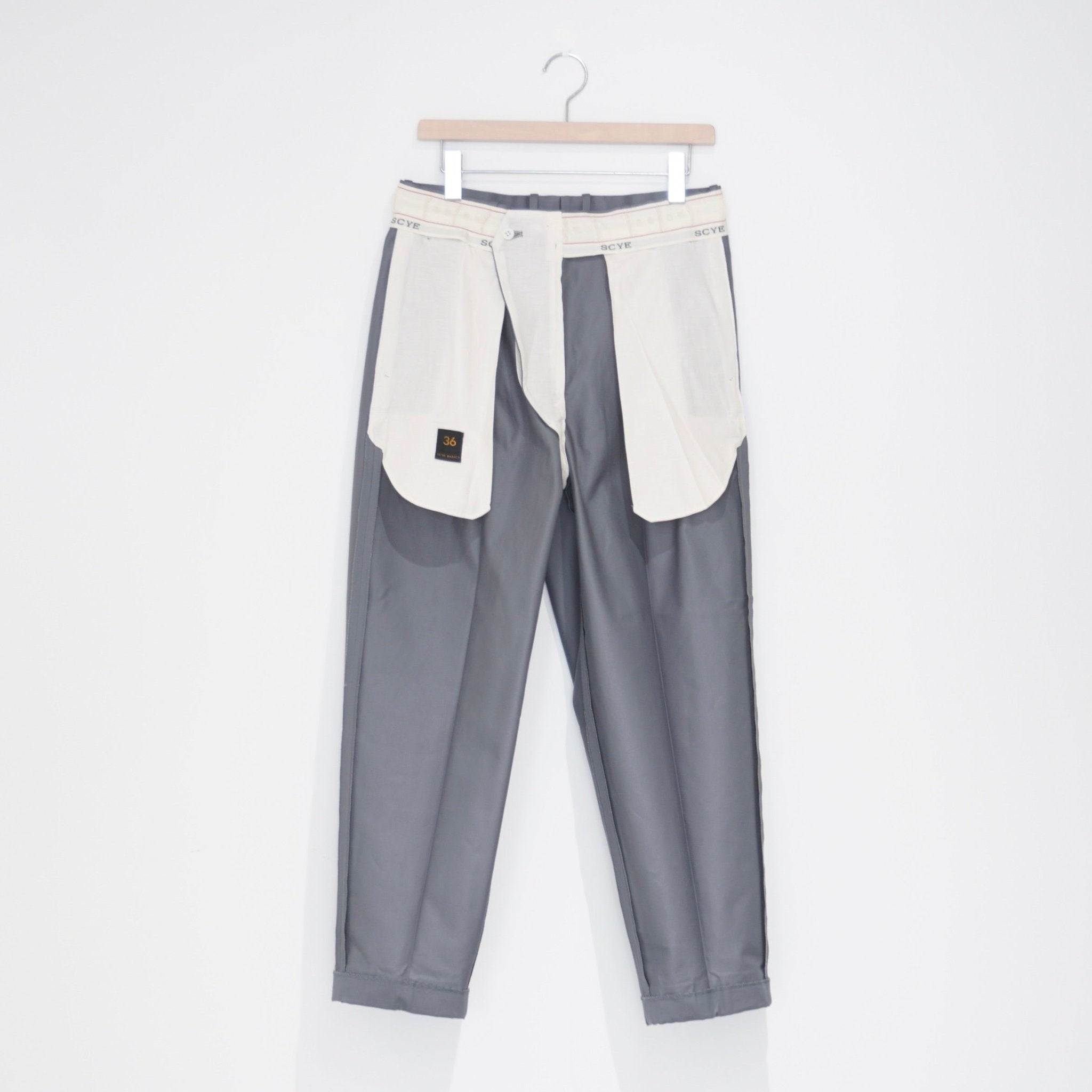 [SCYE BASICS] San Joaquin Cotton Chino Pleated Trousers - apartir Online Store アパルティール セレクトショップ