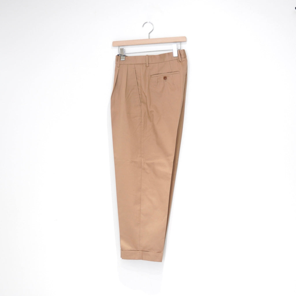 [SCYE BASICS] San Joaquin Cotton Chino Pleated Trousers サイベーシックス サンホアキン コットン チノ トラウザーズ - apartir Online Store アパルティール セレクトショップ