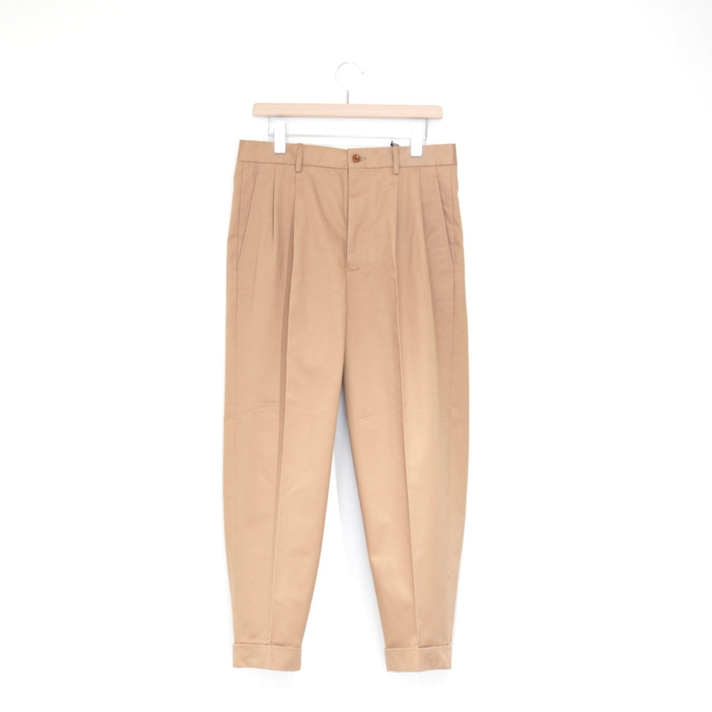 [SCYE BASICS] San Joaquin Cotton Chino Pleated Trousers サイベーシックス サンホアキン コットン チノ トラウザーズ - apartir Online Store アパルティール セレクトショップ