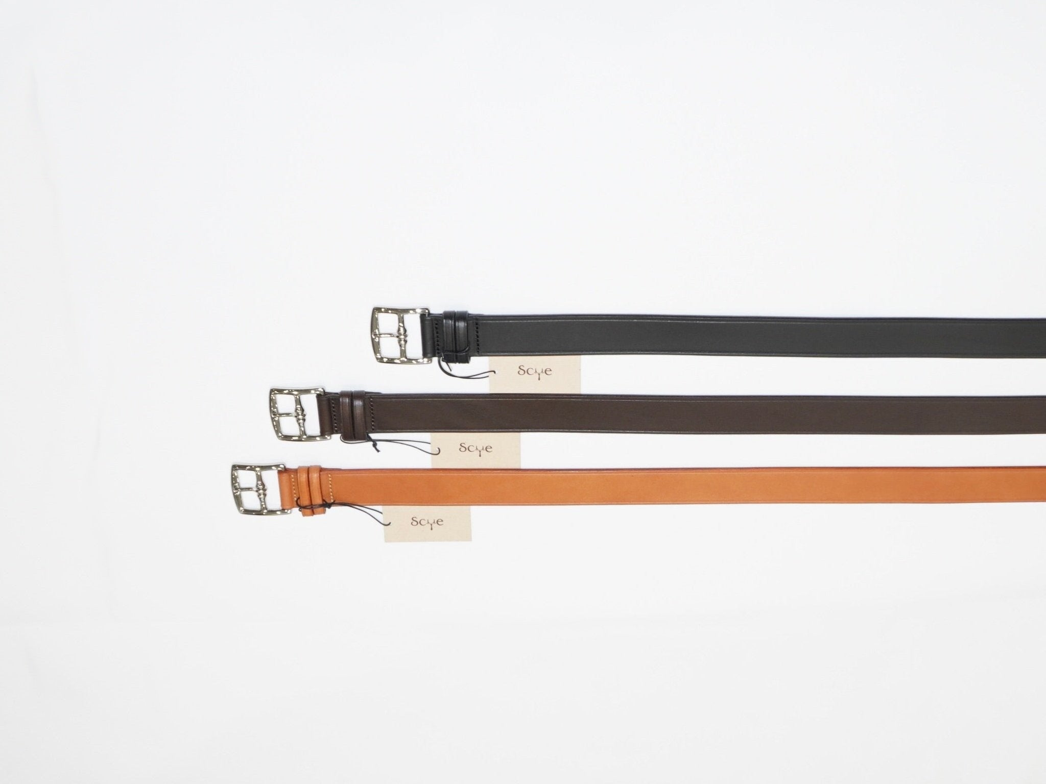 Ｓｃｙｅ Leather New Basic Belt ベルト キャメル / M-