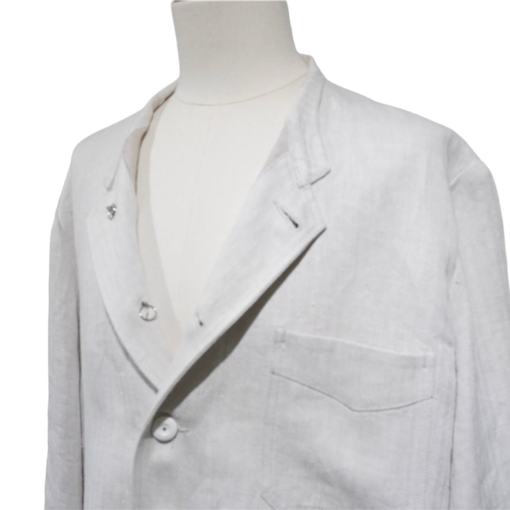[Scye] Linen Herringbone Stand Collar Work Jacket サイ リネン ワーク ジャケット - apartir Online Store アパルティール セレクトショップ