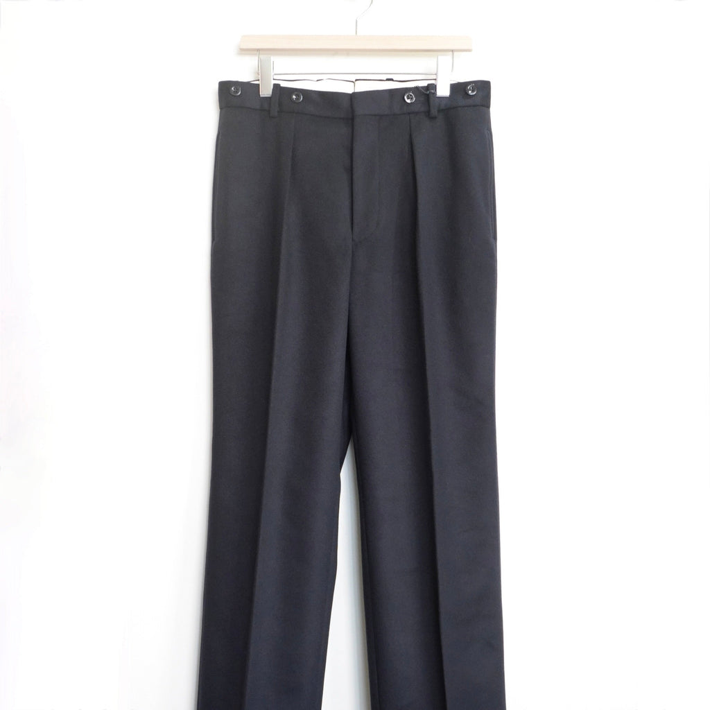 [SCYE] Loden Cloth Tailored Trousers サイ ワンタック ローデンクロス ワイド トラウザーズ - apartir Online Store アパルティール セレクトショップ