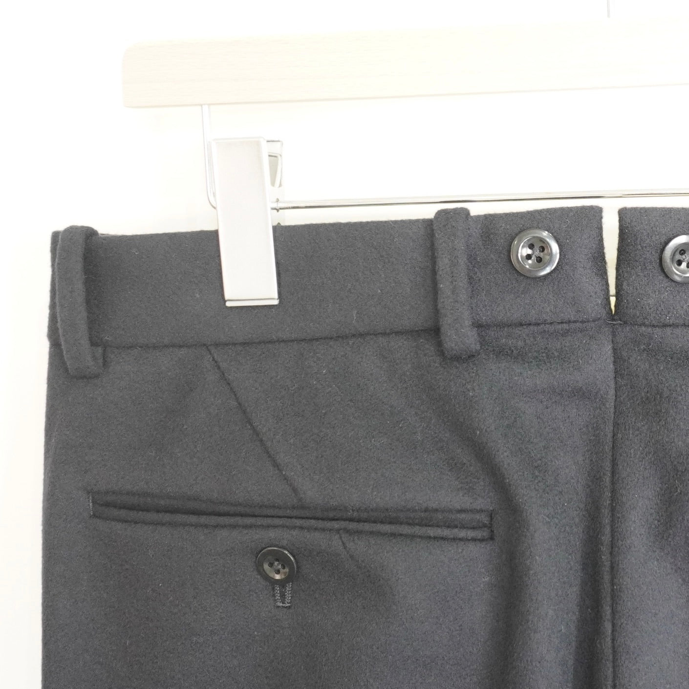 [SCYE] Loden Cloth Tailored Trousers サイ ワンタック ローデンクロス ワイド トラウザーズ - apartir Online Store アパルティール セレクトショップ