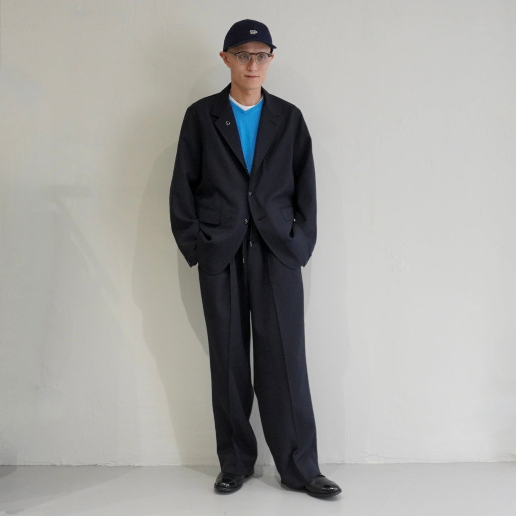 [Scye] Polyester Serge Drawstring Trousers サイ ポリエステル サージ ドローストリング トラウザーズ - apartir Online Store アパルティール セレクトショップ