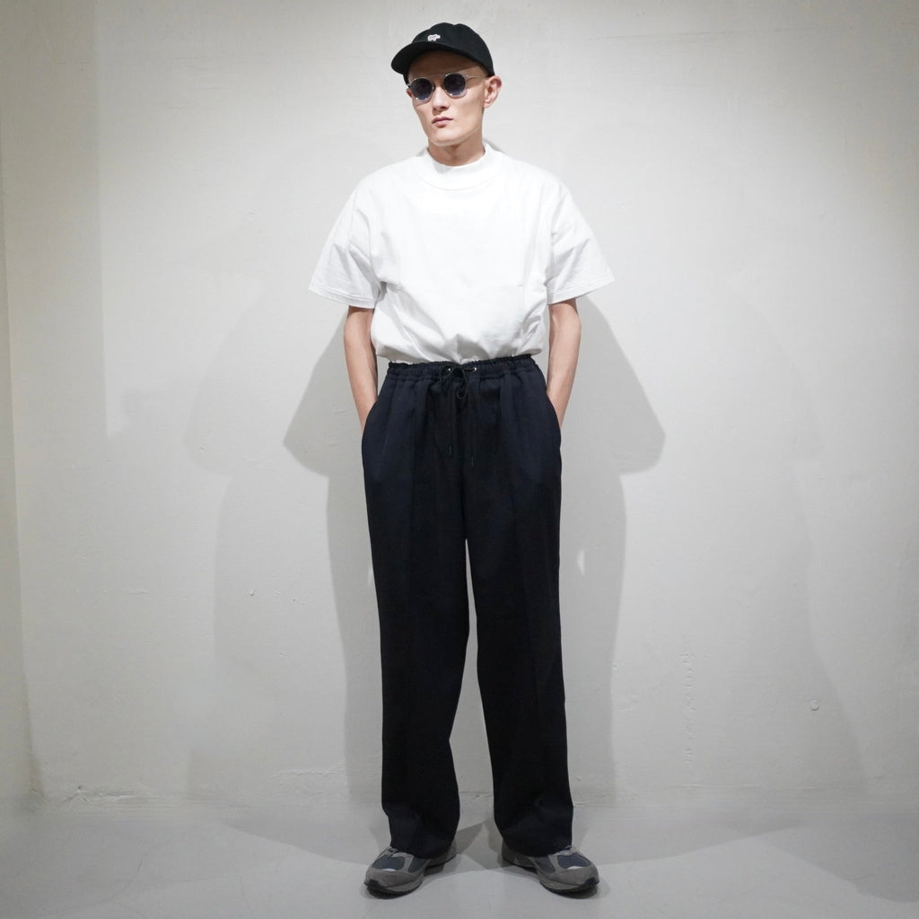 [Scye] Polyester Serge Drawstring Trousers サイ ポリエステル サージ ドローストリング トラウザーズ - apartir Online Store アパルティール セレクトショップ