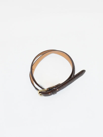 [Scye] Press Croco Dress Belt Dark Brown ベルト - #shop_name #アパルティール# #名古屋# #セレクトショップ#