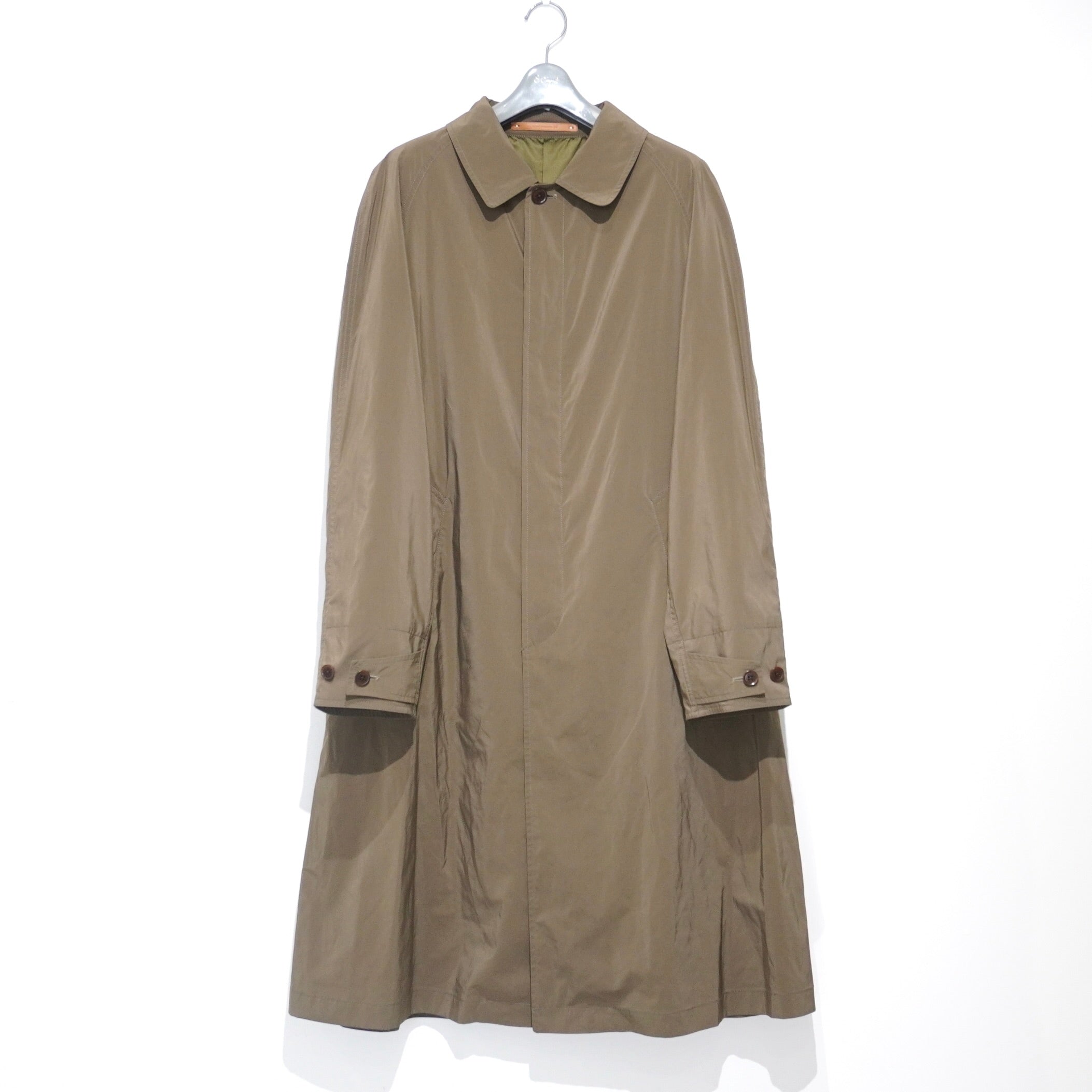 SCYEBASICS] PE/NY Powdery Twill Balmacaan Coat サイベーシックス