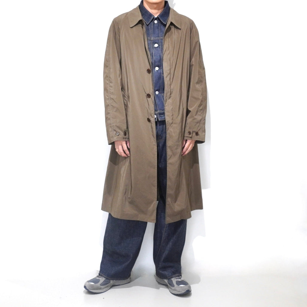 [SCYE BASICS] PE/NY Powdery Twill Balmacaan Coat サイベーシックス ツイル バルマカーン コート - apartir Online Store アパルティール セレクトショップ