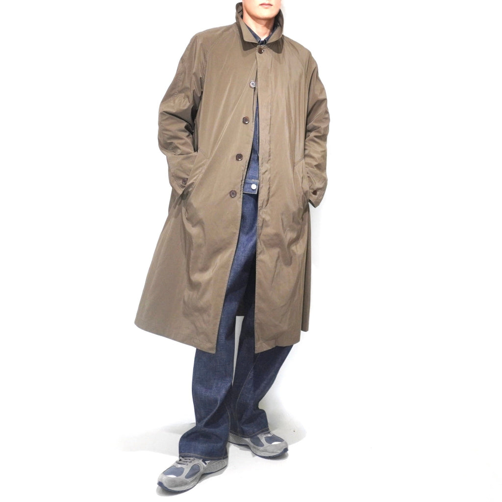 [SCYE BASICS] PE/NY Powdery Twill Balmacaan Coat サイベーシックス ツイル バルマカーン コート - apartir Online Store アパルティール セレクトショップ