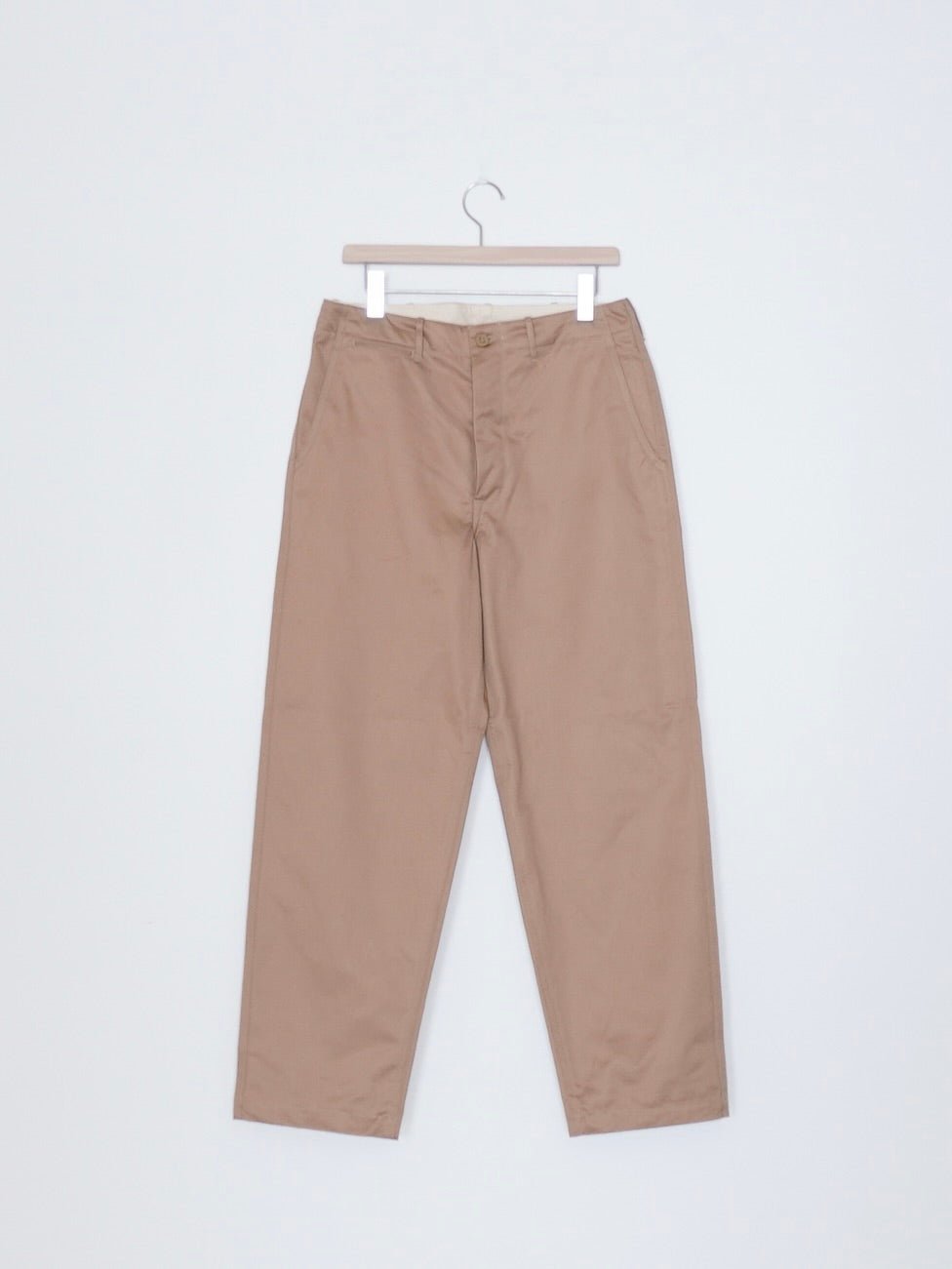 [SCYEBASICS] San Joaquin Cotton Chino 41Khaki Trousers サンホアキンコットン チノ 41カーキ  トラウザー - 27 / BEIGE / COTTON100%