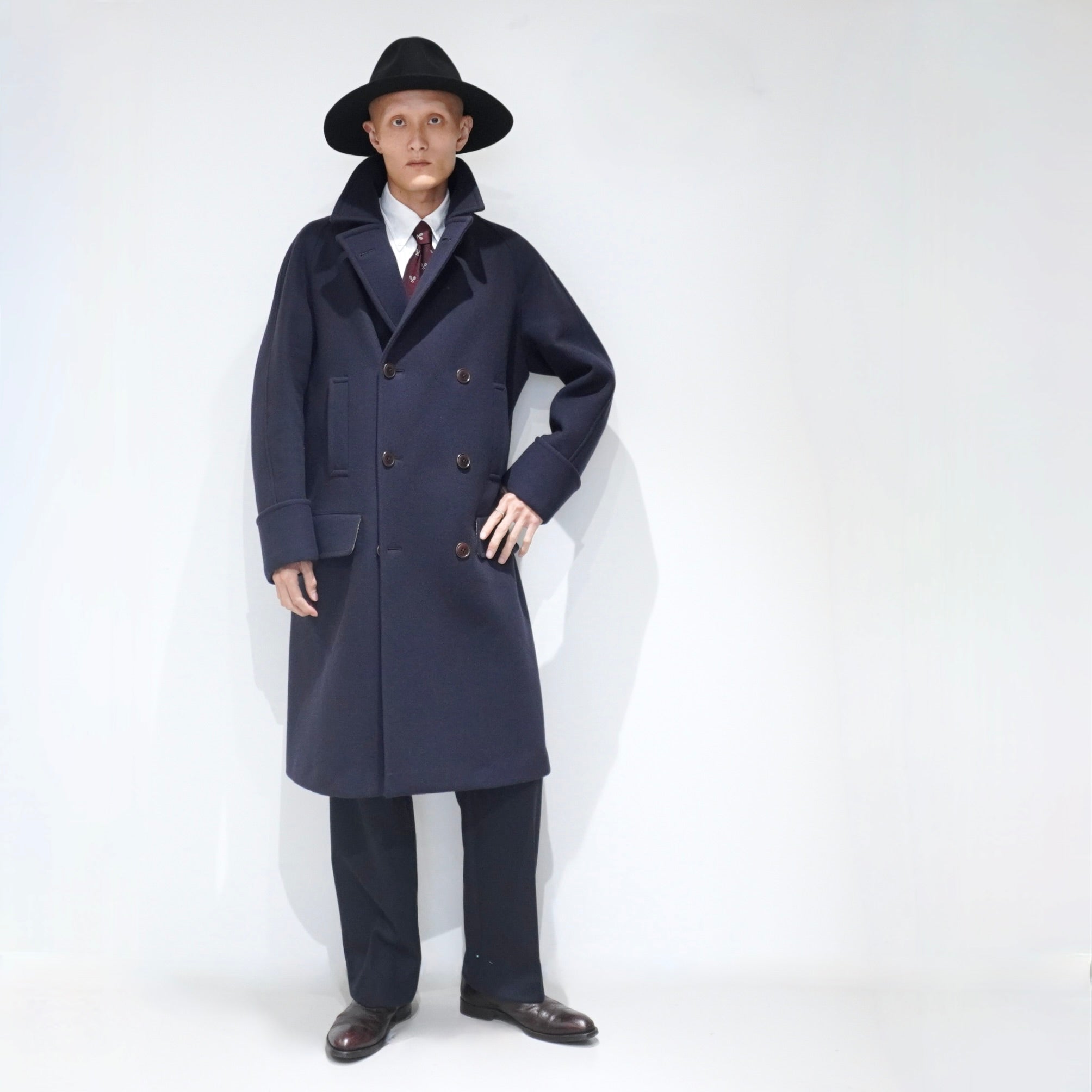[SCYE BASICS] Super140 Wool Melton D.B Overcoat - apartir Online Store アパルティール セレクトショップ