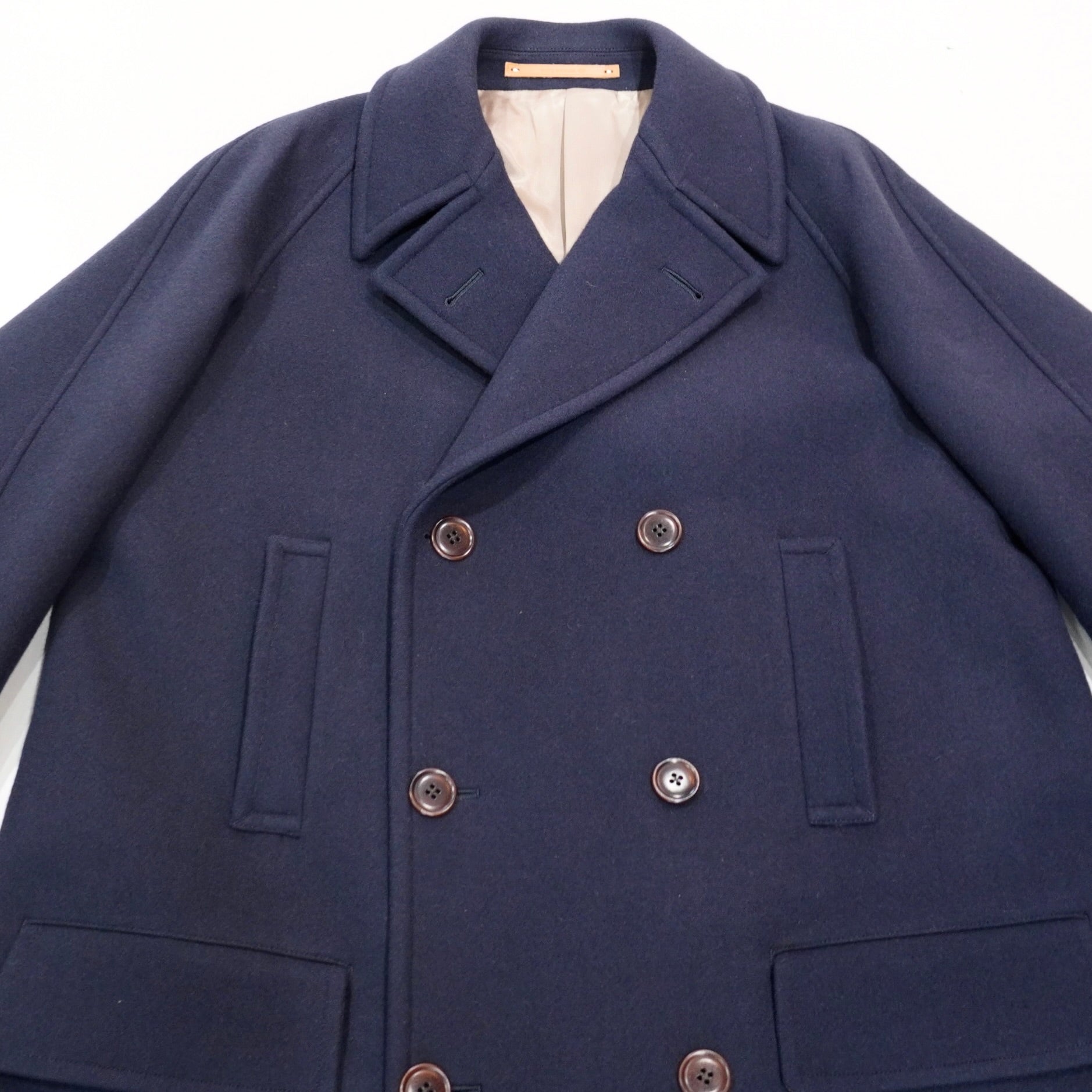 SCYEBASICS] Super140 Wool Melton D.B Overcoat サイ ウールメルトン