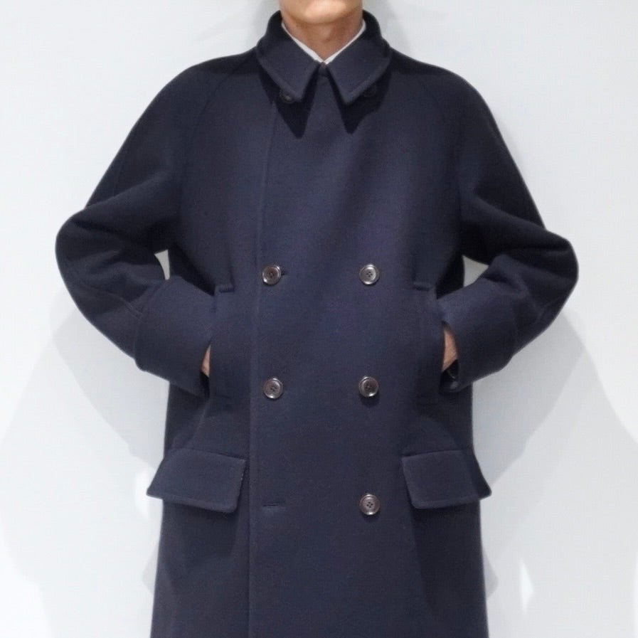 [SCYE BASICS] Super140 Wool Melton D.B Overcoat - apartir Online Store アパルティール セレクトショップ