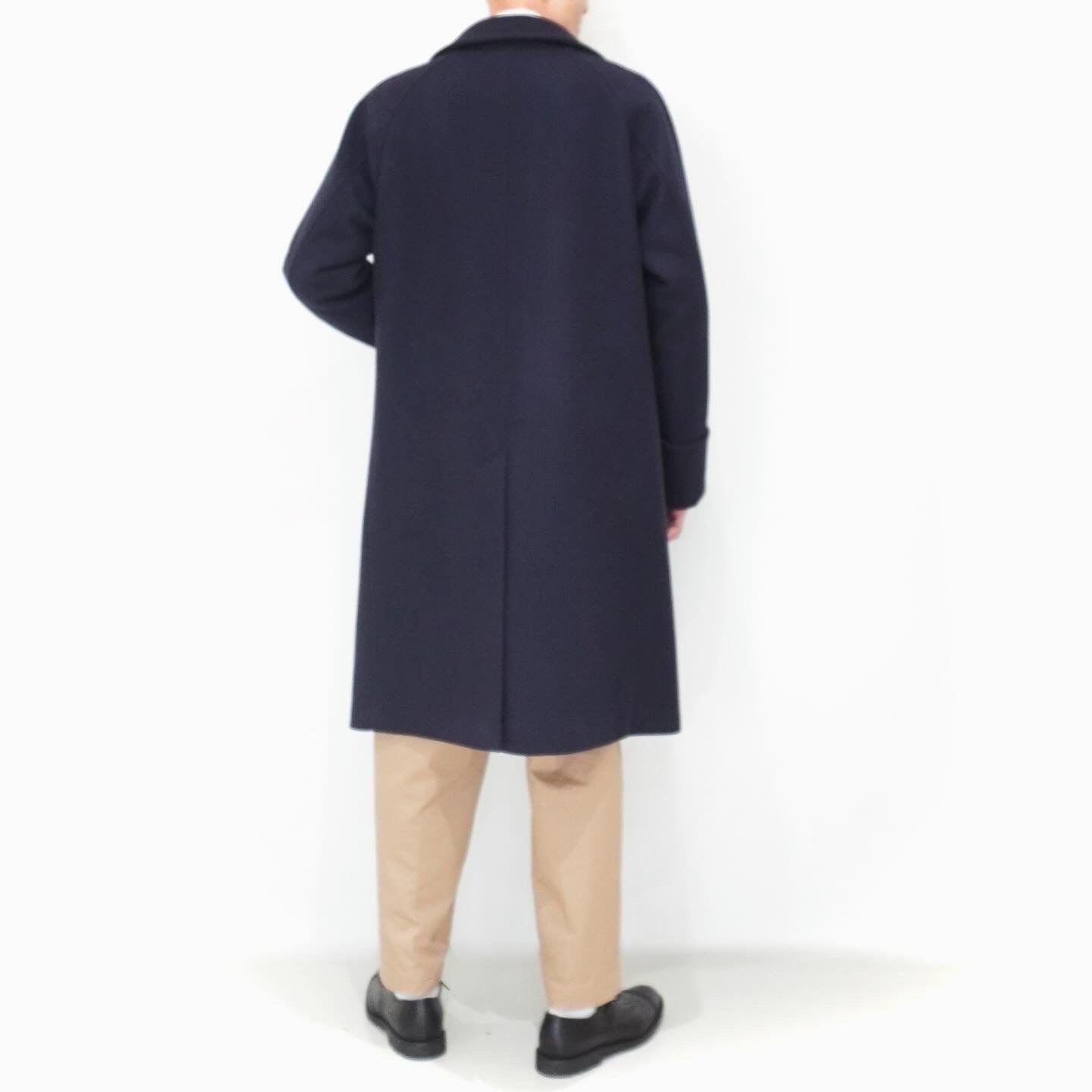[SCYEBASICS] Super140 Wool Melton D.B Overcoat
