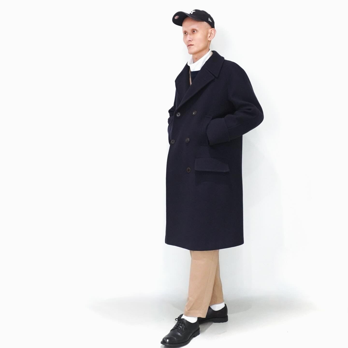 [SCYEBASICS] Super140 Wool Melton D.B Overcoat コート - #shop_name #アパルティール# #名古屋# #セレクトショップ#